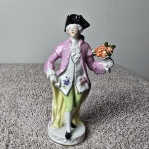 Antique German Porcelain Figurine Of A 1800 Man